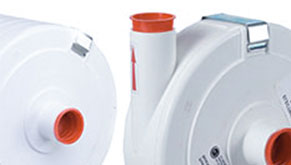 White Centrifugal Fans