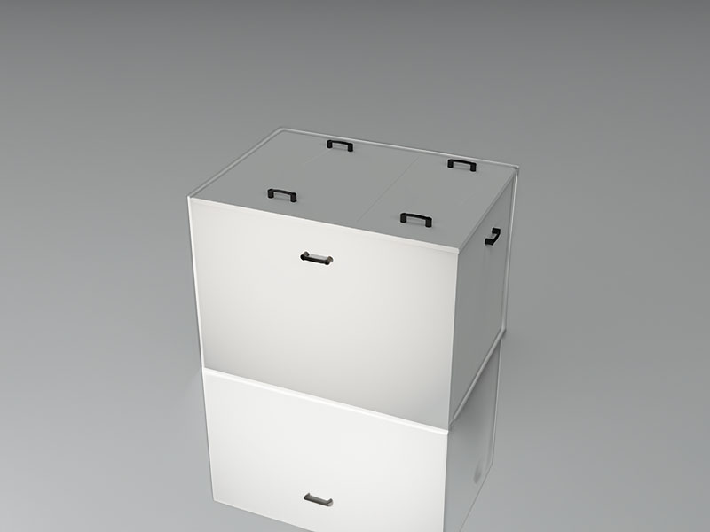 Noise Reduction Enclosure - Closed Opened enclosure designed to reduce noise level