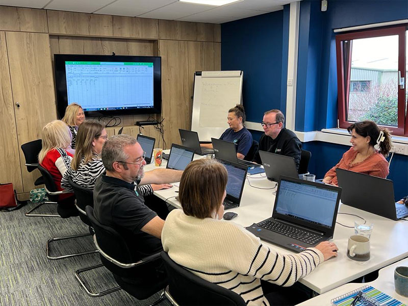 Excel Training ACI team at an Excel Training