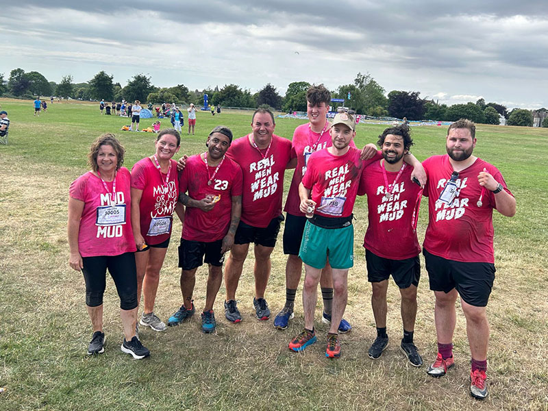 Race for Life 13 ACI Team at a charity Mud Run