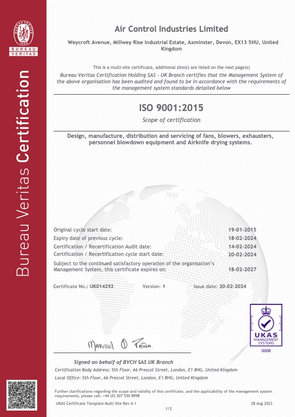 Air Control Industries Limited ISO 9001 Certificate (20-02-2024) Air Control Industries Limited ISO 9001 Certificate (20-02-2024)