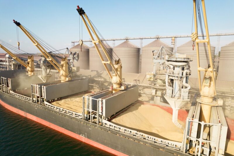 Odessa,,Ukraine,-,August,9,,2021:,Loading,Grain,Into,Holds Odessa,,Ukraine,-,August,9,,2021:,Loading,Grain,Into,Holds